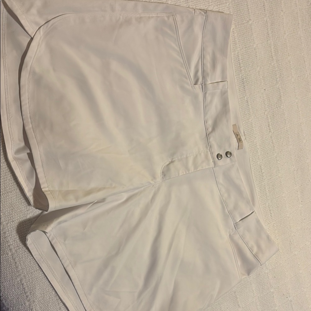 Women's Adidas White Golf Shorts